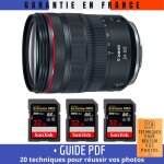 Canon rf 24 - 105 mm f / 4l is usm + 3 sandisk 32gb extreme pro uhs - ii 300 mb / s + guide pdf '20 techniques ... Canon rf 24 - 105 mm f / 4l is usm + 3 sandisk 32gb extreme pro uhs - ii 300 mb / s + guide pdf '20 techniques ...