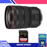 Canon rf 24 - 70 mm f / 2, 8l is usm + 1 sandisk 64gb extreme pro uhs - ii 300 mb / s + ebook 'devenez ...