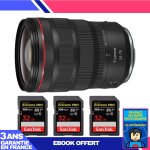 Canon rf 24 - 70 mm f / 2, 8l is usm + 3 sandisk 32gb extreme pro uhs - ii 300 mb / s + ebook 'devenez ...