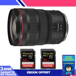 Canon rf 24 - 70 mm f / 2, 8l is usm + 2 sandisk 32gb extreme pro uhs - ii 300 mb / s + ebook 'devenez ...