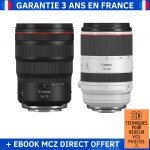 Canon rf 24 - 70 mm f2. 8l is usm + canon rf 70 - 200 mm f2. 8l is usm + ebook '20 techniques pour russir ...