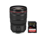 Canon rf 24 - 70 mm f2. 8l is usm + sandisk 32 go extreme pro sdhc ush - ii 4k u3 300 mo / s
