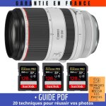 Canon rf 70 - 200 mm f / 2, 8l is usm + 3 sandisk 128gb uhs - ii 300 mb / s + guide pdf '20 techniques ...