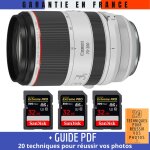 Canon rf 70 - 200 mm f / 2, 8l is usm + 3 sandisk 32gb uhs - ii 300 mb / s + guide pdf '20 techniques ...