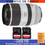 Canon rf 70 - 200 mm f / 2, 8l is usm + 2 sandisk 128gb uhs - ii 300 mb / s + guide pdf '20 techniques ...