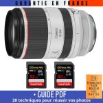 Canon rf 70 - 200 mm f / 2, 8l is usm + 2 sandisk 32gb uhs - ii 300 mb / s + guide pdf '20 techniques ...