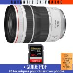 Canon rf 70 - 200mm f / 4l is usm + 1 sandisk 32gb uhs - ii 300 mb / s + guide pdf '20 techniques pour ...