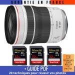 Canon rf 70 - 200mm f / 4l is usm + 3 sandisk 32gb uhs - ii 300 mb / s + guide pdf '20 techniques pour ...