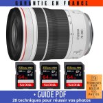Canon rf 70 - 200mm f / 4l is usm + 3 sandisk 64gb uhs - ii 300 mb / s + guide pdf '20 techniques pour ...