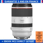 Canon rf 70 - 200mm f2. 8l is usm + ebook '20 techniques pour r�ussir vos photos' - objectif canon rf ...