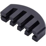 Caoutchouc acoustique violon violon pratique 1 / 2 3 / 4 4 / 4 silencieux noir sourdine de pratique en ...