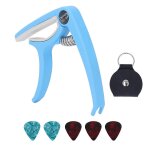 Capo de guitare electrique abs quick release ukulele guitar capo set avec 5pcs médiators de guitare pour ... Capo de guitare electrique abs quick release ukulele guitar capo set avec 5pcs médiators de guitare pour ...