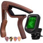 Capo guitare capo palissandre capo avec accordeur de guitare accordeur a pince pour guitare acoustique ...