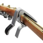 Capodastre capo trigger pince mtallique mtal noir pour guitare argent neuf
