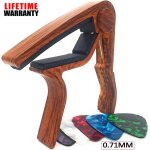 Capodastre guitare en alliage avec 5 mdiators pour guitares folk, electriques, acoustiques, ukulls, ...