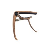 Capodastre de guitare en alliage de zinc pour guitares acoustiques couleur bois fonc�