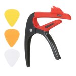 Capodastre de guitare electrique acoustique, avec 3 plectres de guitare de couleur al�atoire, clip de ...