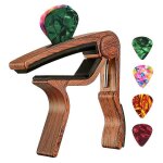 Capodastre de guitare avec porte - mdiator et 4 mdiators pour guitare electrique acoustique ukull ...
