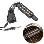 Capteur acoustique avec trou pour guitare, humbucker, prampli de volume de tonalit p - 011