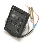 Capteur de guitare acoustique 301 4 bandes, avec accordeur, micro, mlange de prampli, panneau de battage ...