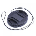 Capuchon encliquetable d'objectif de pincement central de 58mm avec le cordon pour canon eos 400d 350d ...