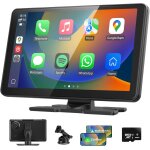 Car radio 9 inch touch screen carplay & android auto wireless bluetooth 5. 0, 4k dashcam, gps navigation, ...