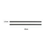 Carbon tube 400mm - tige de fixation pour camscope, 2 pices, diamtre 15mm, fiber de carbone, accessoire ...