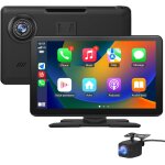 Carplay sans fil et pour carplay&android auto, avec dashcam avant 4k, camra arrire 1080p, portable, ...