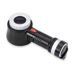 Carson measureloupe loupe de mesurage avec fonction clairage par led et uv et un rticule de mesure, ...