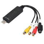 Carte d'acquisition audio et vido hd usb 2. 0, adaptateur pour botier tv, dvd, vhs, convertisseur de ...