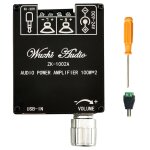 Carte d'amplificateur audio numrique bluetooth zk - 1002a, 5. 1, 100w + 100w, stro, 2. 0 canaux, module ...