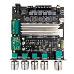 Carte d'amplificateur de puissance audio bluetooth zk - tb22 canaux, module de rglage du caisson de ...