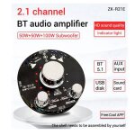 Carte d'amplificateur de puissance bluetooth zk - r21e es nouveau - ns, canal 2. 1 stro 2x50w + 100w ...