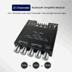 Carte d'amplificateur de puissance bluetooth zk - tb21, 2. 1 canaux stro 2x50w + 100w, module d'amplificateu ...