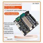Carte d'amplification de puissance audio bluetooth zk - tb22p canaux, module tws, potentiomtre externe, ...