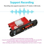 Carte de d�codage d'amplificateur compatible bluetooth 5. 0, dc 8v - 24v, 2x60w, �cran couleur st�r�o ...