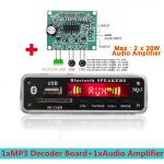 Carte dcodeur lecteur mp3 sans fil bluetooth 5. 0, dc 5v 12v, prise en charge usb tf, radio fm aux wma, ...