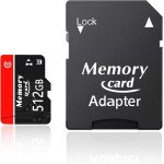 Carte mmoire, carte tf 512go v30, carte uhs - ii full hd & 4k uhd, carte mmoire tf, classe 10, u3, ...