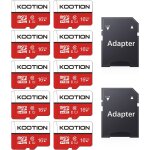 Carte micro sd 16 go micro sd lot de 10 carte mmoire uhs - i vitesse jusqu'a 85 m / s, tf micro sdhc, ...
