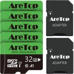 Carte micro sd 32go, lot de 5 carte memoire uhs - i, tf micro sdhc classe 10, u1, avec adaptateur pour ...