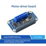 Carte de pilote de moteur pca9685 pwm i2c pour raspberry pi 4�me, interface de pilote de moteur � courant ...