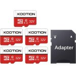 Carte sd 32 go lot de 5 carte memoire uhs - i vitesse jusqu'a 85 m / s, tf micro sdhc, micro sd classe ...