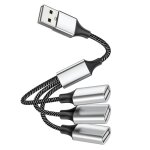 Carte son externe avec prise jack 3. 5mm, adaptateur audio usb femelle, pour sauna, tlphone, microphone, ...