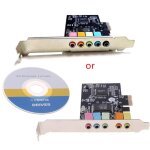 Carte son numrique pci - e 5. 1, condensateurs solides, puce cmi8738 + barrire w3jd
