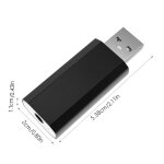 Carte son usb externe avec micro, alliage d'aluminium, transmission rapide, convertisseur de son audio ...