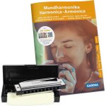 Cascha hh 1600 blues harmonica set (de / en / fr / es) avec méthode d'apprentissage Cascha hh 1600 blues harmonica set (de / en / fr / es) avec méthode d'apprentissage