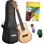 Cascha hh 2152 en mahogany set ukul�l� concert avec m�thode, housse et m�diators