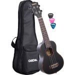 Cascha hh 2305 pack ukul�l� t�nor noir premium mahogany