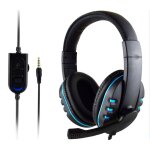 Casque 3. 5mm filaire gaming headset ecouteurs musique pour ps4 play station 4 jeu pc chat ordinateur ...