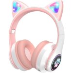 Casque audio enfants bluetooth avec microphone hd / lumi�res led, volume limit� 85db, son st�r�o pour ...